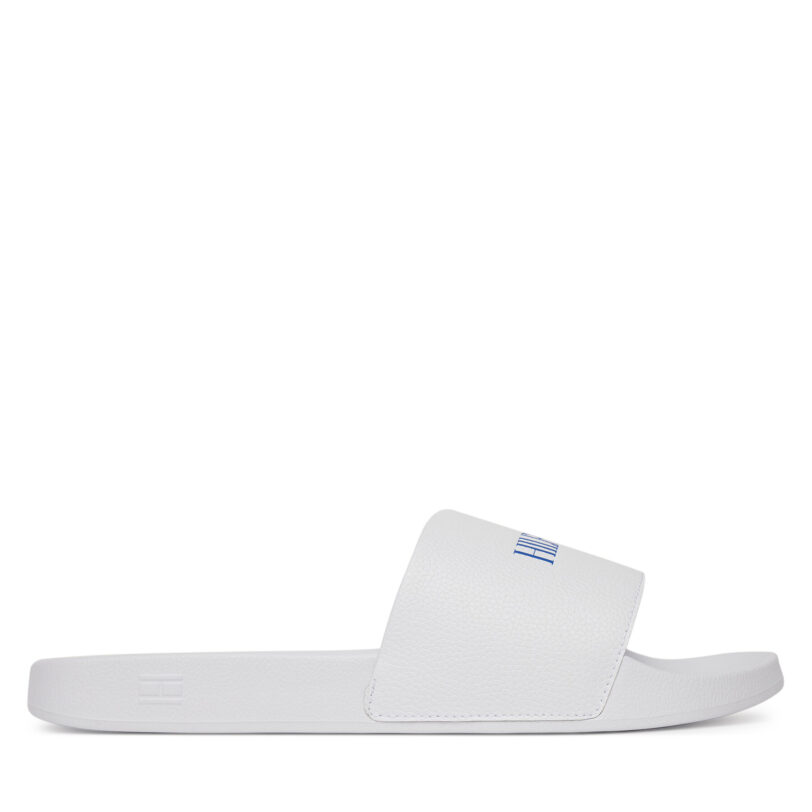 Чехли Tommy Hilfiger Hilfiger Print Tumble Pool Slide FM0FM05505 Бял цвят на ниска цена