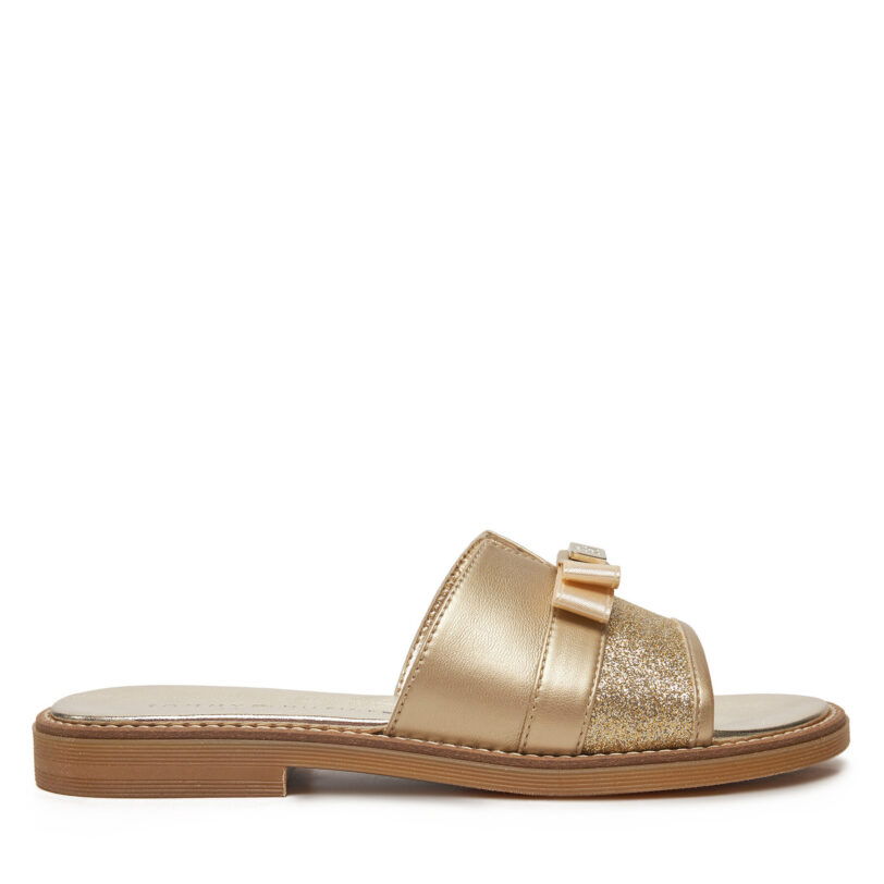 Чехли Tommy Hilfiger Sandal T4A2-33942-0572 S Златист цвят на ниска цена