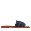Чехли Tommy Hilfiger Webbing Mule FW0FW08421 Тъмносин цвят на ниска цена