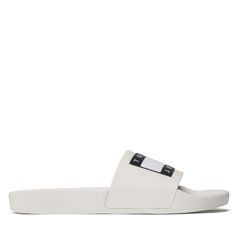 Чехли Tommy Jeans Pool Ess EM0EM01191 Бял цвят на ниска цена