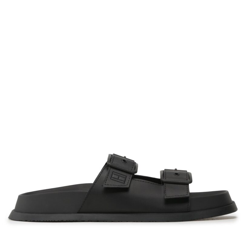 Чехли Tommy Jeans Sandal EM0EM01148 Черен цвят на ниска цена