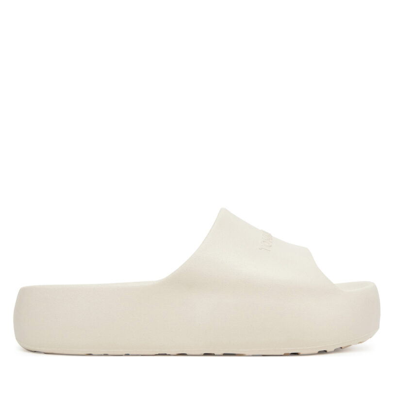 Чехли Tommy Jeans Tjw Chunky Pool Slide Ess EN0EN02879 Екрю цвят на ниска цена