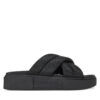Чехли Tommy Jeans Tjw Flatform Sandal EN0EN02775 Черен цвят на ниска цена