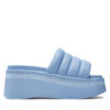 Чехли Tommy Jeans Tjw Wedge Sandal EN0EN02455 Светлосиньо цвят на ниска цена