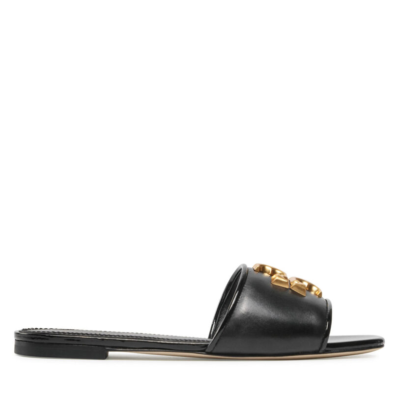 Чехли Tory Burch Eleanor Slide 88744 Черен цвят на ниска цена