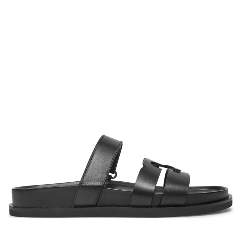 Чехли Tory Burch Ines Sport Slide 161636 Черен цвят на ниска цена
