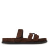 Чехли Tory Burch Ines Sport Slide 163481 Кафяв цвят на ниска цена