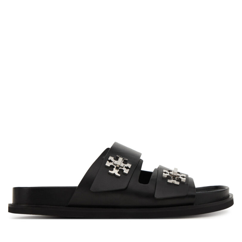 Чехли Tory Burch T Lock Sport Slide 175640 Черен цвят на ниска цена