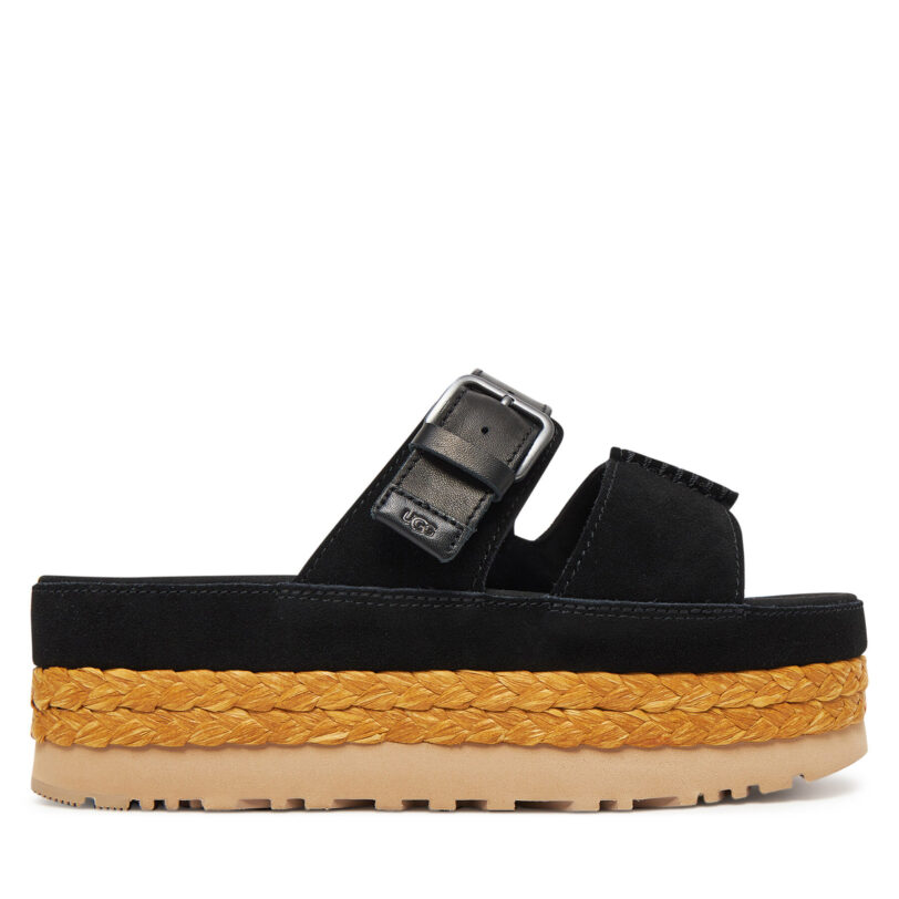 Чехли Ugg W Aubrey Slide 1167451 Черен цвят на ниска цена