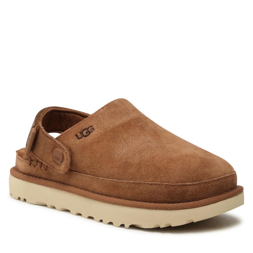 Чехли Ugg W Goldenstar Clog 1138252 Кафяв цвят на ниска цена