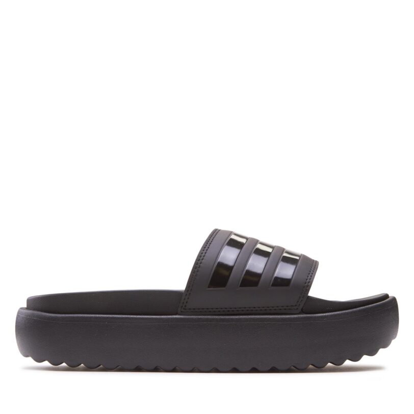 Чехли adidas Adilette Platform Slides HQ6179 Черен цвят на ниска цена
