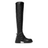 Чизми Tommy Hilfiger Stretch Monochromatic Longboot FW0FW07611 Черен цвят на ниска цена