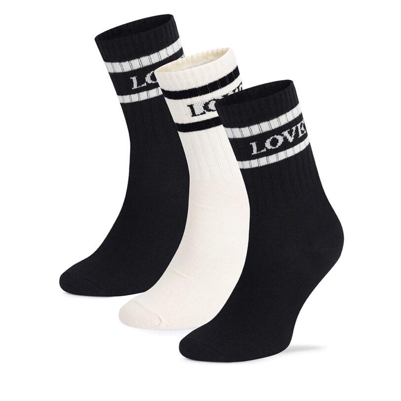 Чорапи Fila F3608-AW24 (3-pack) Черен цвят на ниска цена