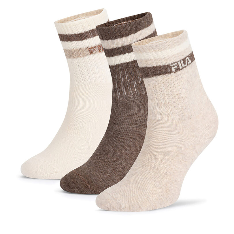 Чорапи Fila F8207-AW24 (3-pack) Екрю цвят на ниска цена