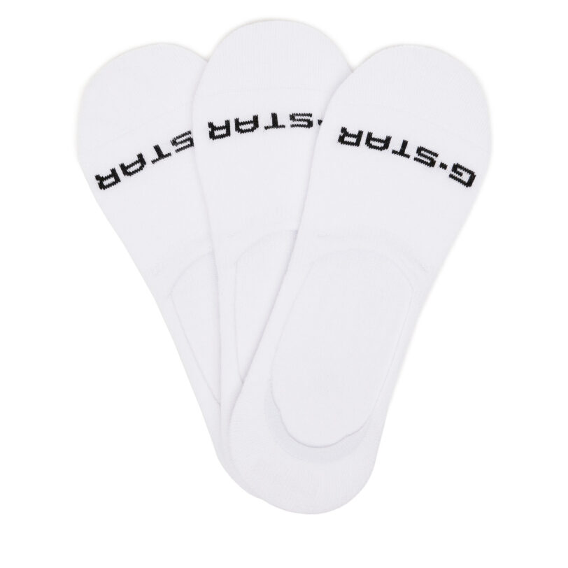 Чорапи G-Star Raw AS_G-STAR_S_124_SS25 (3-PACK) Бял цвят на ниска цена