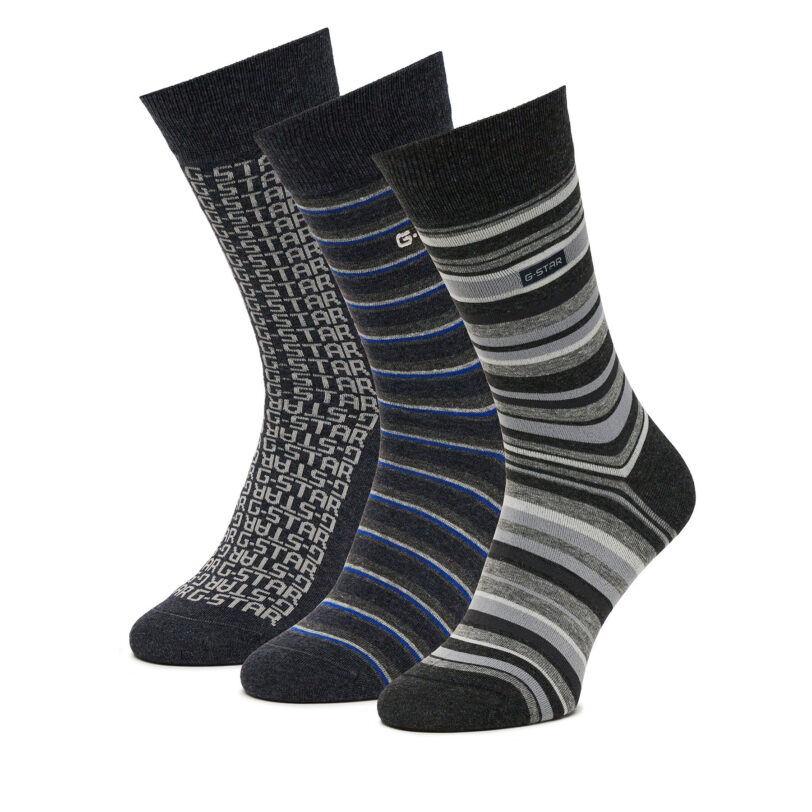 Чорапи G-Star Raw AS_G-STAR_W_047_SS25 (3-PACK) Черен цвят на ниска цена