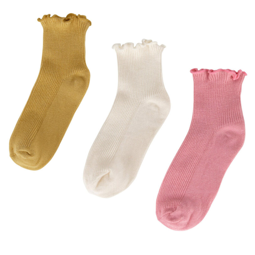 Чорапи JENNY 7KB-003-SS25 (3-pack) Жълт цвят на ниска цена