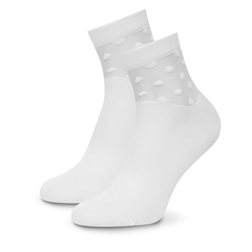 Чорапи Nine West KR_NW_STREET_W_SS25 (2 PACK) Бял цвят на ниска цена