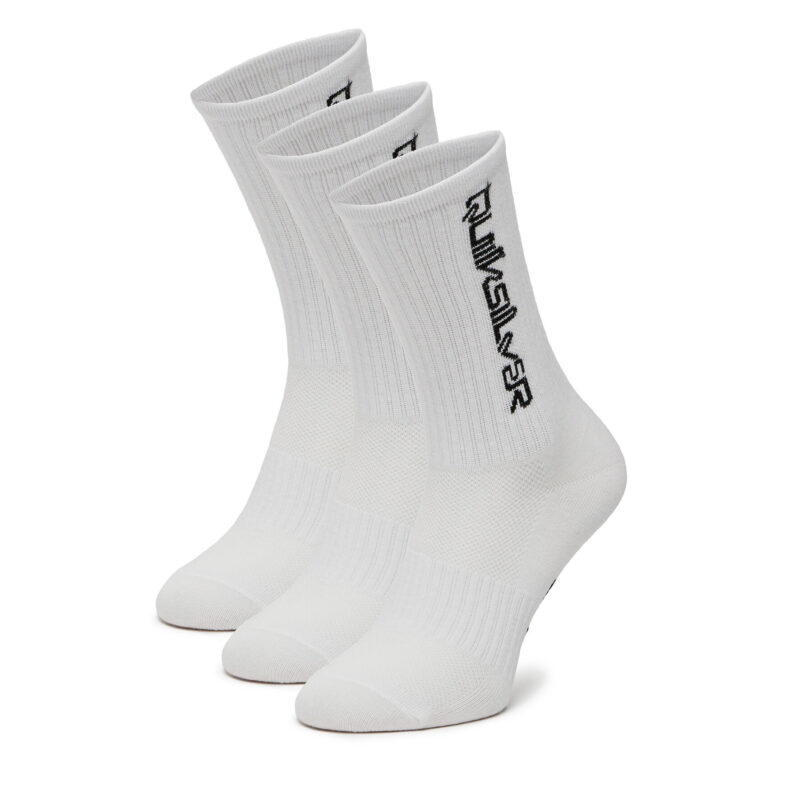 Чорапи Quiksilver AS_QUIKSILVER_100W_SS25 (3-PACK) Бял цвят на ниска цена