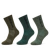 Чорапи Quiksilver AS_QUIKSILVER_100W_SS25 (3-PACK) Каки цвят на ниска цена