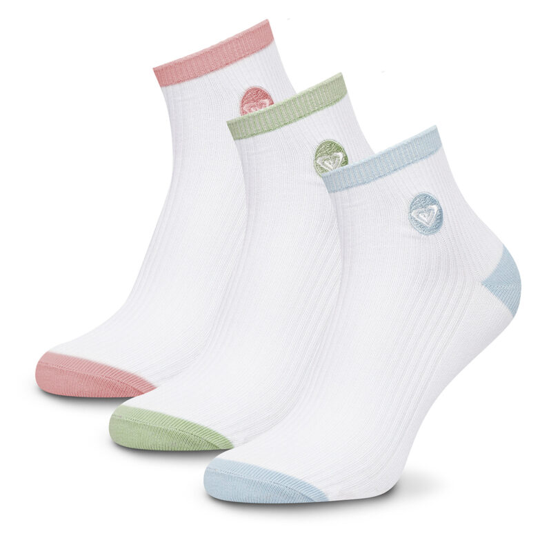 Чорапи Roxy AS_ROXY_04Z_SS25 (3-PACK) Бял цвят на ниска цена
