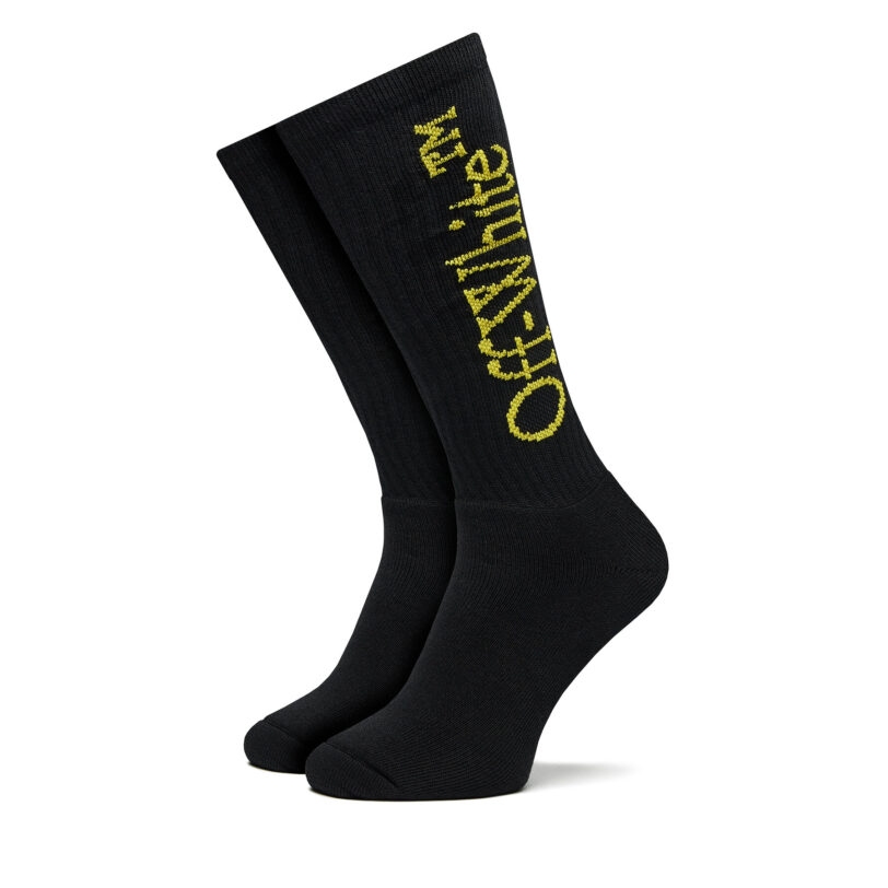 Чорапи дълги мъжки Off-White OMRA075S23KNI0011018 Черен цвят на ниска цена