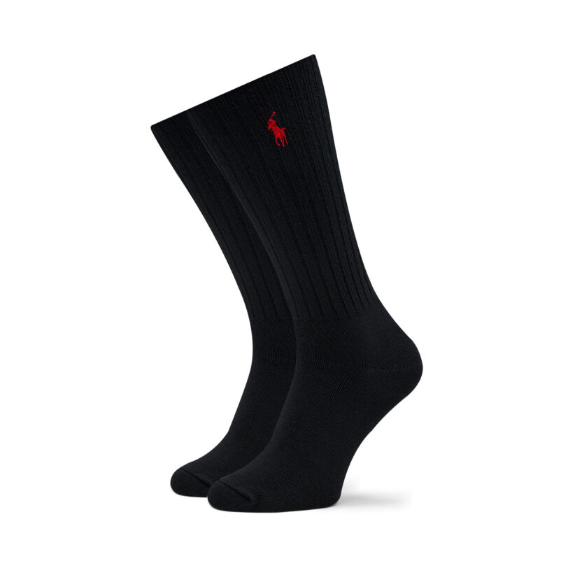 Чорапи дълги мъжки Polo Ralph Lauren 449876014001 Черен цвят на ниска цена