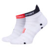 Чорапи къси унисекс Compressport Pro Racing Socks v4.0 Ultralight Run Low XU00051B Бял цвят на ниска цена