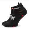 Чорапи къси унисекс Compressport Pro Racing Socks v4.0 Ultralight Run Low XU00051B Черен цвят на ниска цена