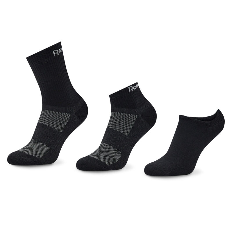 Чорапи къси унисекс Reebok Active Foundation Ankle Socks 3 Pairs GH0404 Черен цвят на ниска цена