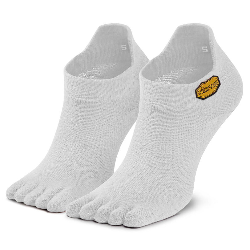 Чорапи къси унисекс Vibram Fivefingers Athletic No Show S15N01 Бял цвят на ниска цена