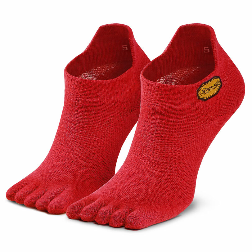 Чорапи къси унисекс Vibram Fivefingers Athletic No Show S18N04 Червен цвят на ниска цена