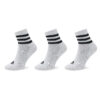 Чорапи къси унисекс adidas 3-Stripes Cushioned Sportswear Mid-Cut Socks 3 Pairs HT3456 Бял цвят на ниска цена