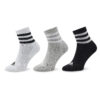 Чорапи къси унисекс adidas 3-Stripes Cushioned Sportswear Mid-Cut Socks 3 Pairs IC1318 Сив цвят на ниска цена