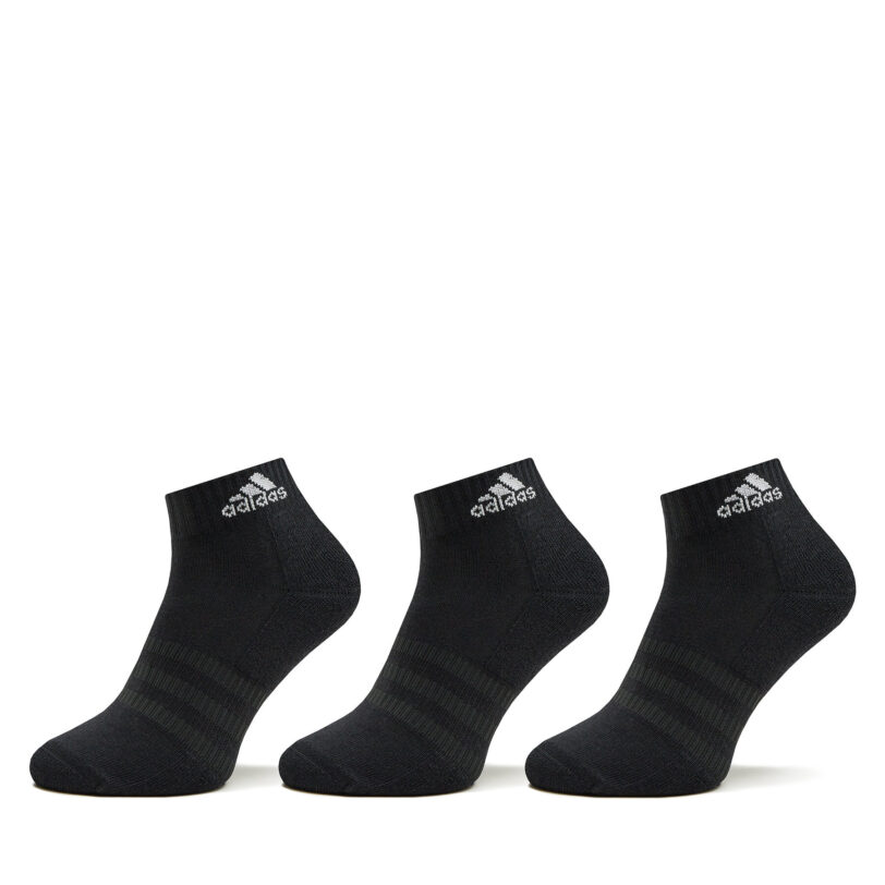 Чорапи къси унисекс adidas Cushioned Sportswear Ankle Socks 3 Pairs IC1277 Черен цвят на ниска цена