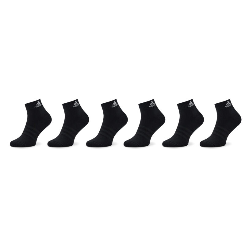 Чорапи къси унисекс adidas Cushioned Sportswear Ankle Socks 6 Pairs IC1291 Черен цвят на ниска цена