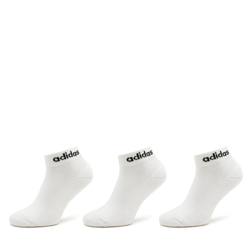 Чорапи къси унисекс adidas Linear Ankle Socks Cushioned Socks 3 Pairs HT3457 Бял цвят на ниска цена