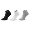 Чорапи къси унисекс adidas Thin and Light Ankle Socks 3 Pairs IC1283 Сив цвят на ниска цена