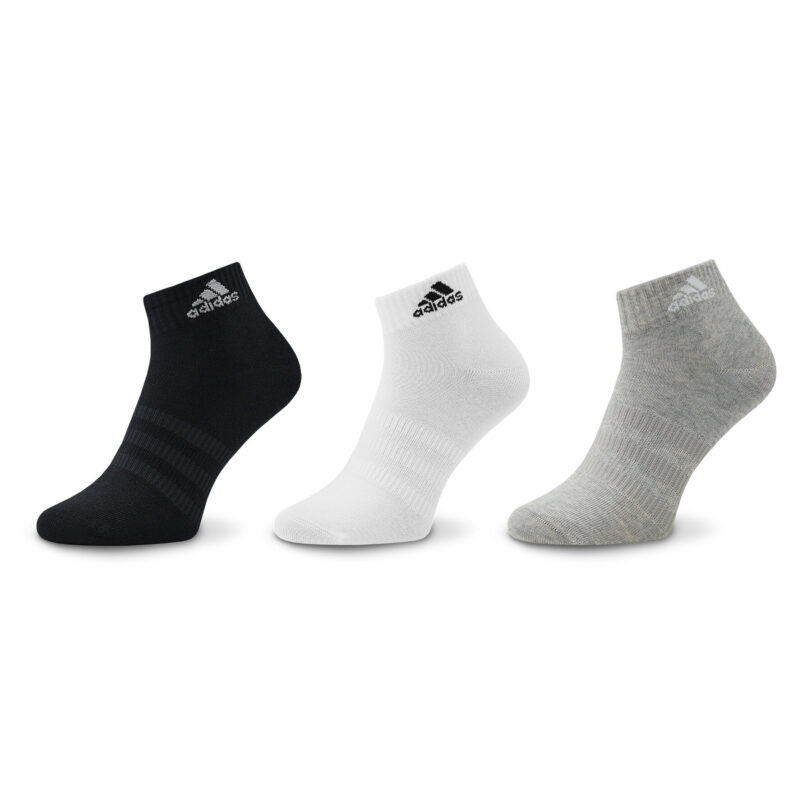 Чорапи къси унисекс adidas Thin and Light Ankle Socks 3 Pairs IC1283 Сив цвят на ниска цена