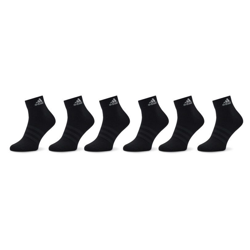 Чорапи къси унисекс adidas Thin and Light Sportswear Ankle Socks 6 Pairs IC1293 Черен цвят на ниска цена