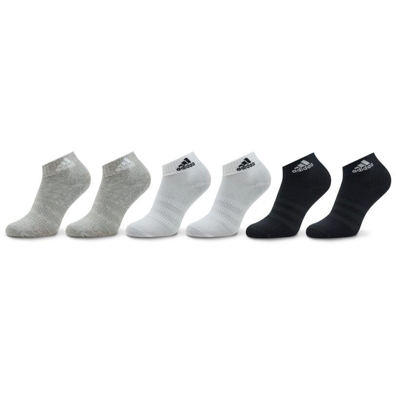 Чорапи къси унисекс adidas Thin and Light Sportswear Ankle Socks 6 Pairs IC1307 Сив цвят на ниска цена