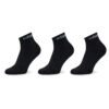 Чорапи къси унисекс adidas Think Linear Ankle Socks 3 Pairs IC1305 Черен цвят на ниска цена