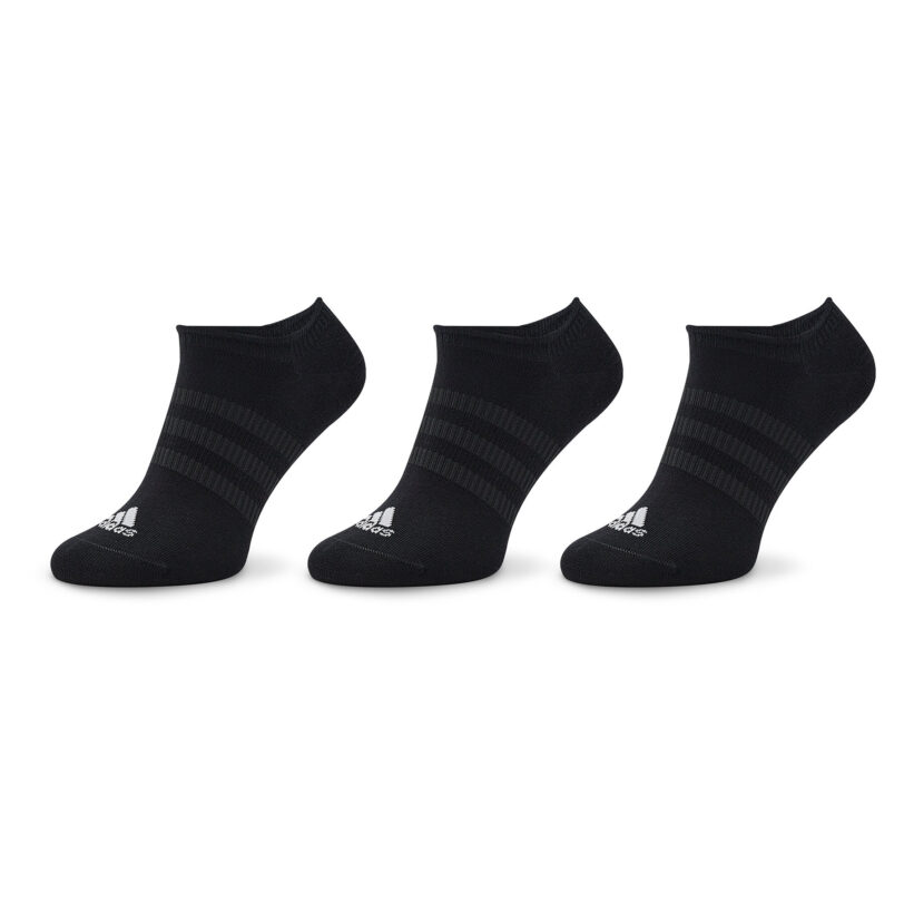 Чорапи терлик унисекс adidas Thin and Light No-Show Socks 3 Pairs IC1327 Черен цвят на ниска цена