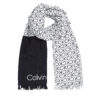 Шал Calvin Klein Monogram K60K612979 Черен цвят на ниска цена