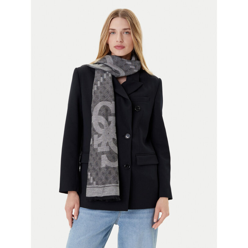 Шал Guess AM9567 POL03 Сив цвят на ниска цена