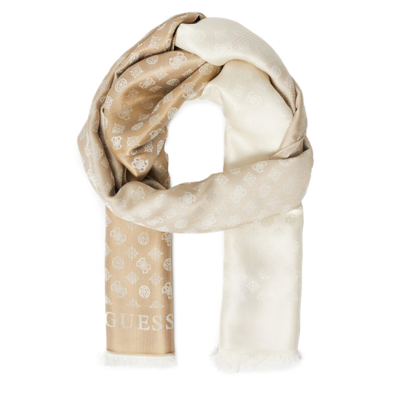 Шал Guess AW5337 VIS03 Бежов цвят на ниска цена