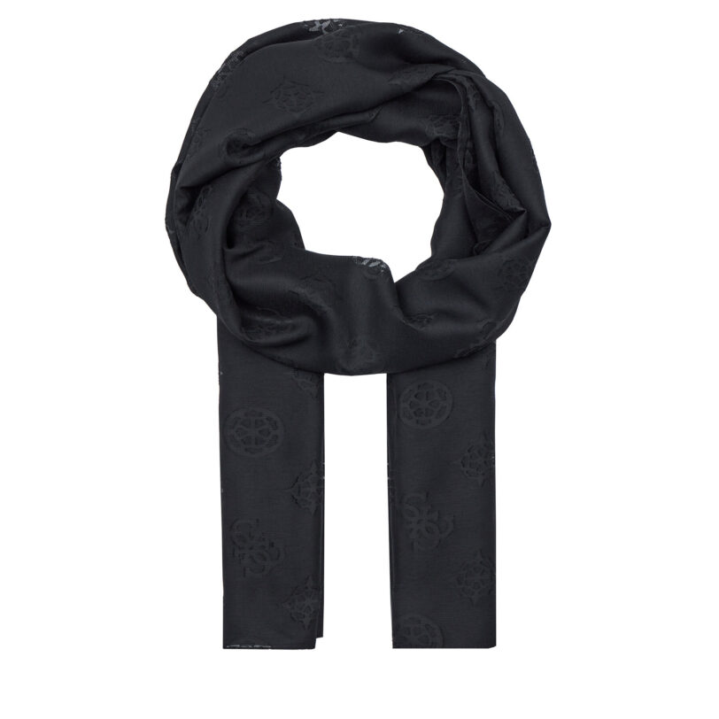 Шал Guess Jorah (BG) Scarves AW5151 COT03 Черен цвят на ниска цена