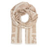 Шал Liu Jo Stola Jacquard Mon 2F5040 T0300 Бежов цвят на ниска цена