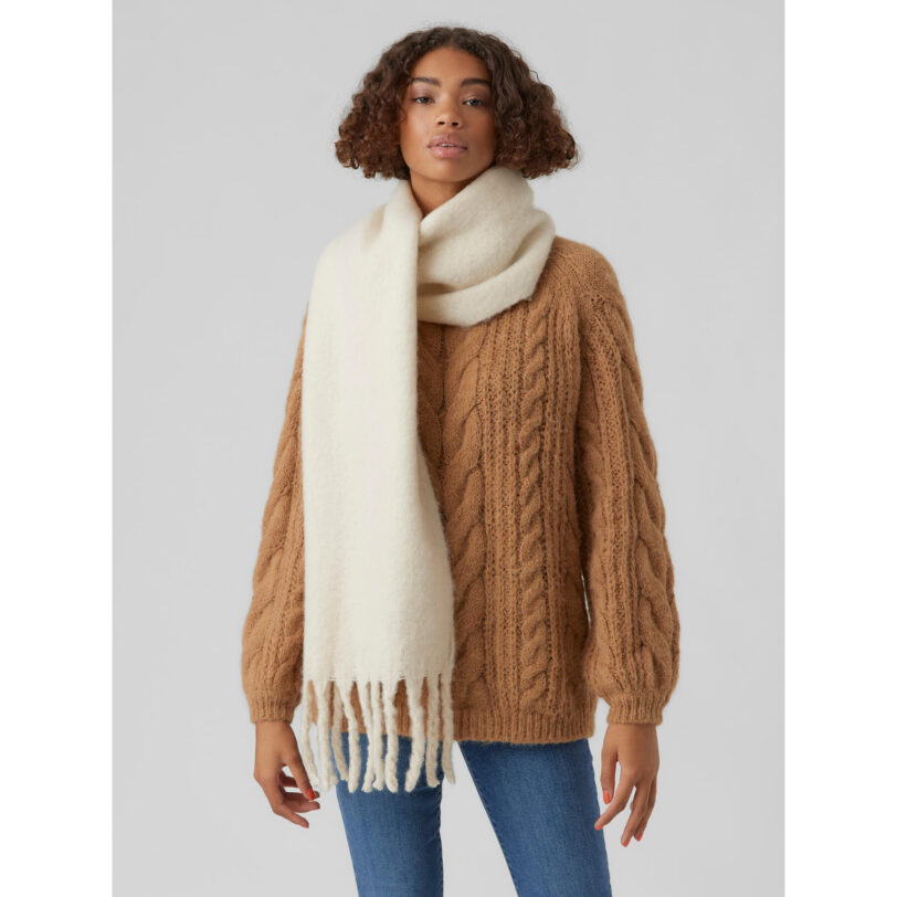 Шал Vero Moda 10269145 Бежов цвят на ниска цена