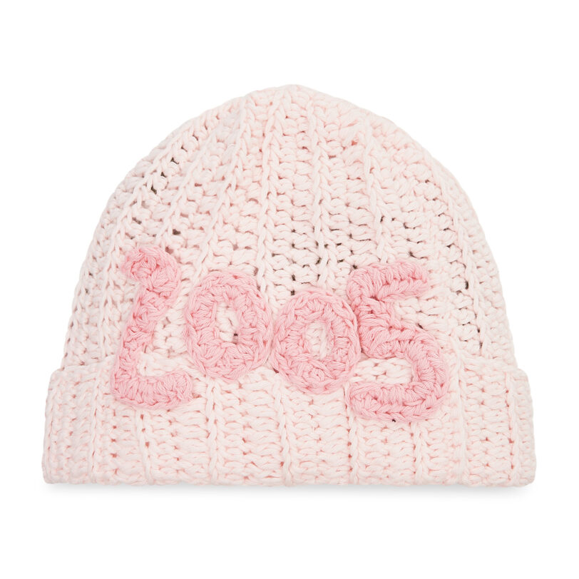 Шапка 2005 Crocheted Beanie Розов цвят на ниска цена